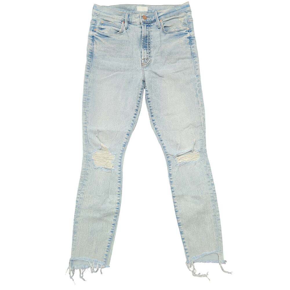 Mother The Stunner Zip Ankle Step Fray Rolling In The Bushes Size 26
